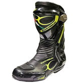 MUGENRACE SPHANTOM 3 MOTOCICLETA ESPORTE BOTAS PRETAS FLUORESCENTES